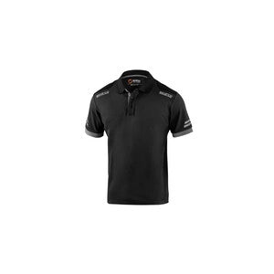SPARCO POLO TOLEDO BLACK GREY TG M