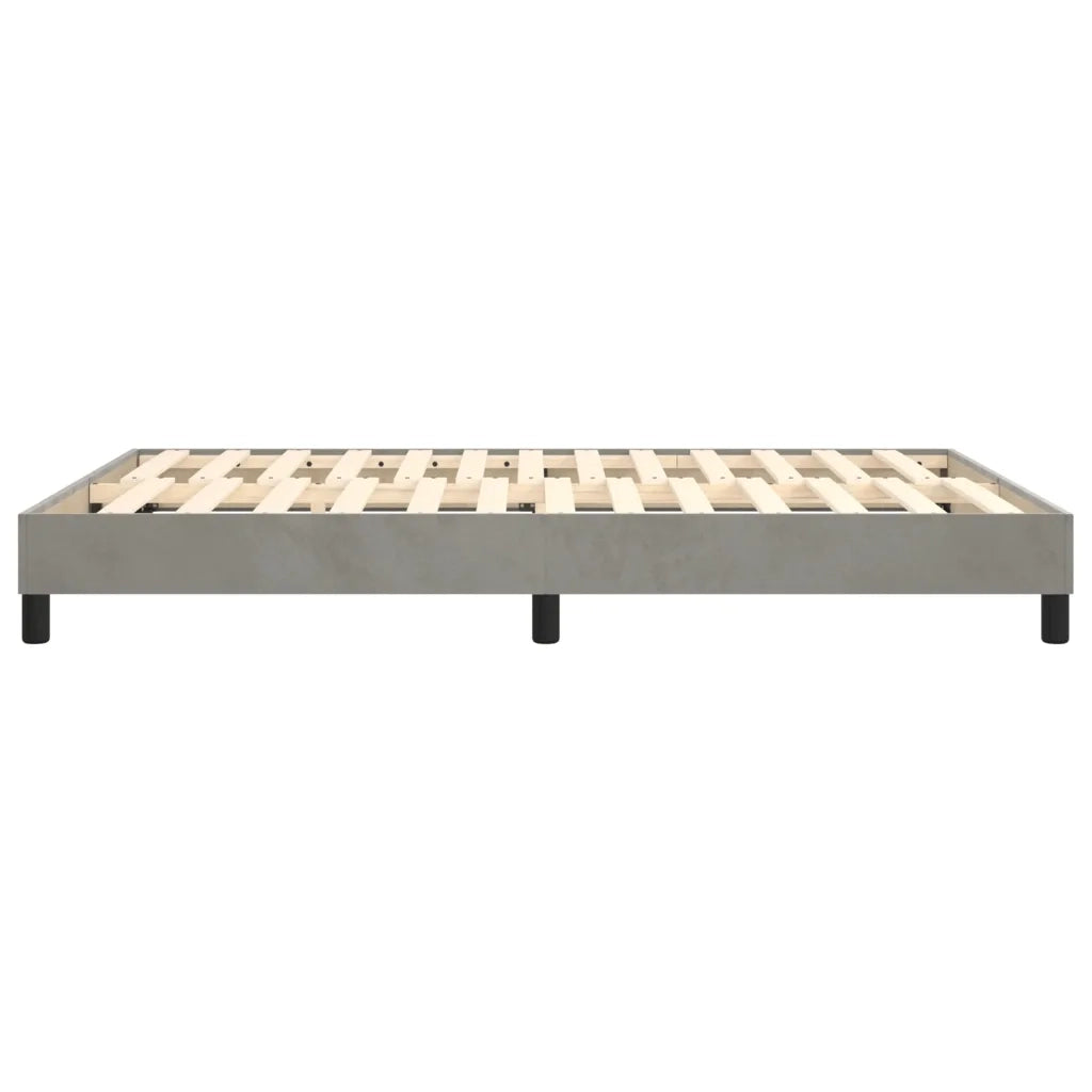 Struttura Letto a Rete a Molle Grigio Chiaro 140x200 cm Velluto 3120772
