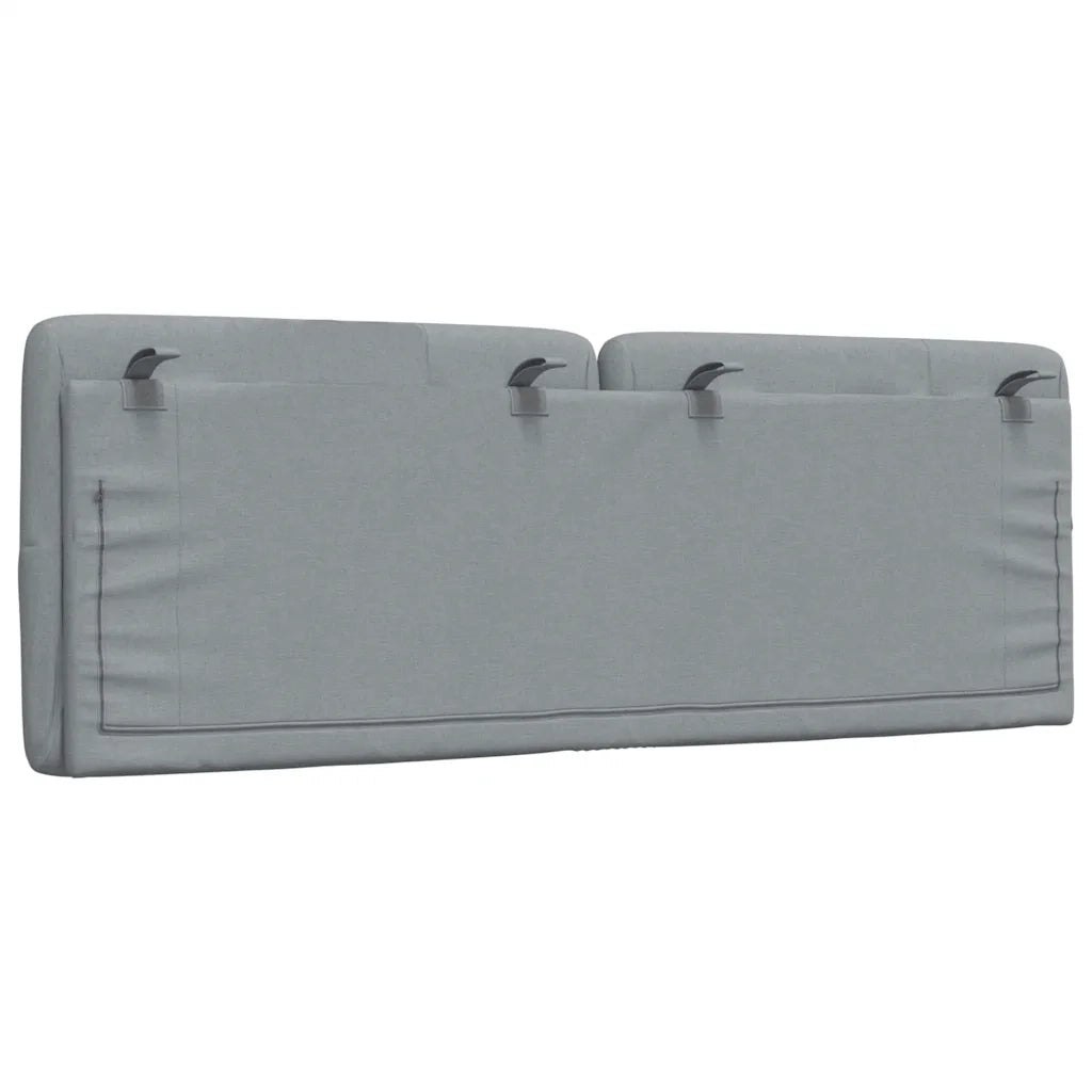 Cuscino Testiera Grigio Chiaro 120 cm in Tessuto 4019212