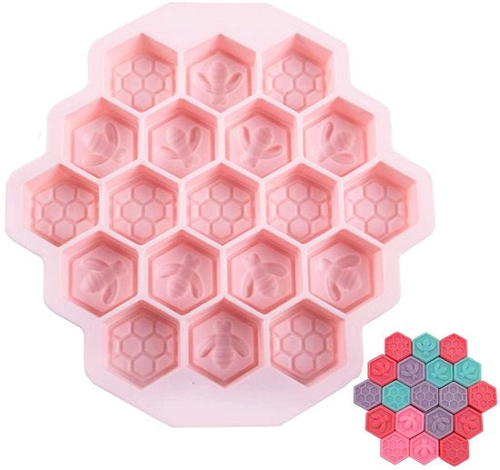 Forme per Cupcake in Silicone - 19 Cavi - Antiscorrevole e Resistente al Calore - Sicuro e Duraturo - Forme per Dolci