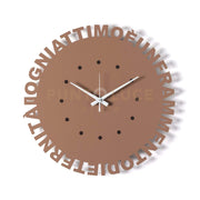 orologio da parete minimal wordshow Mocha mousse in Ferro  40cm