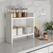 Morfasso, Mensola 2 Ripiani, 34x10x30h cm Bianco