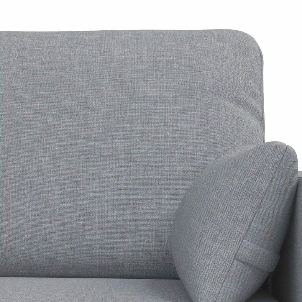 Set di divani 2 pcs Grigio chiaro 198 x 78 x 80 cm Tessuto 3407581