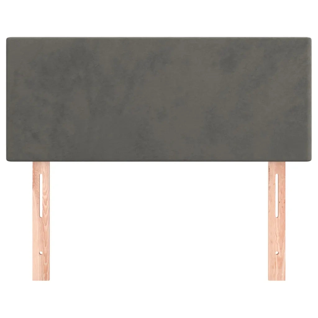 Testiera | Testata Grigio Scuro 80x5x78/88 cm in Velluto