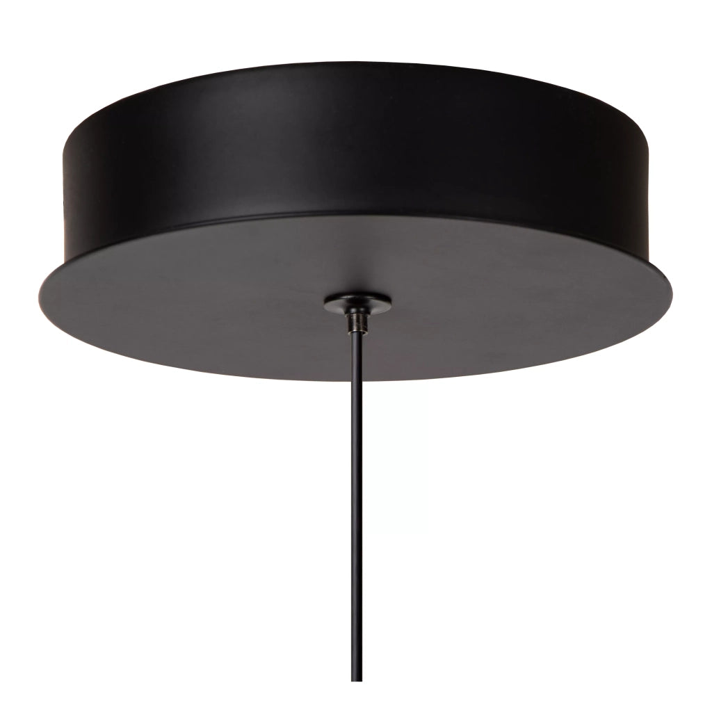 Lampada sospensione glamour vetro nero Kligande LED 7W