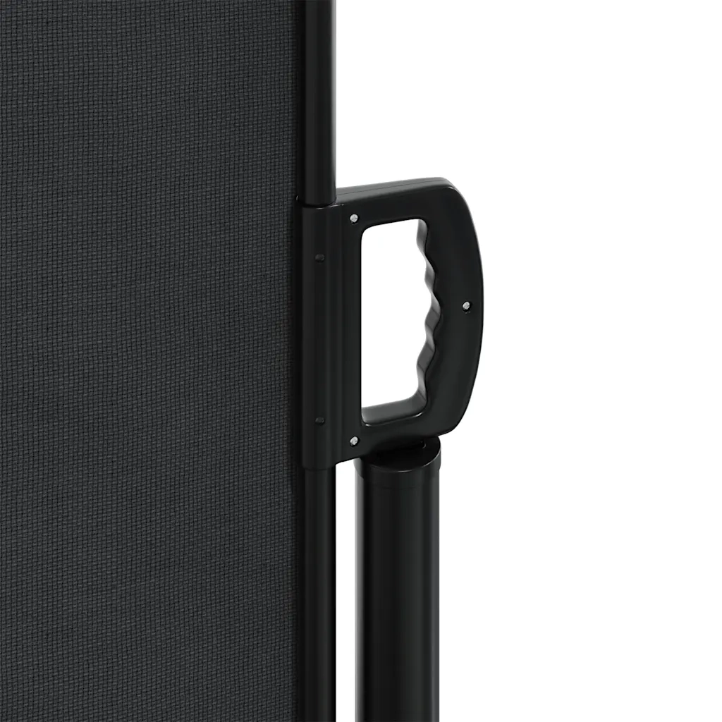 Tenda da Sole Laterale Retrattile Nera 120x600 cm 4004594