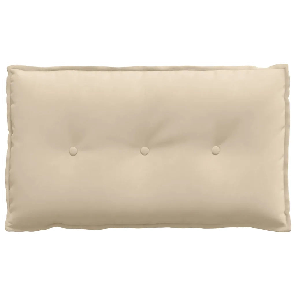 Cuscino per Schiena Crema 80 x 50 cm Tessuto in Microfibra 42014734