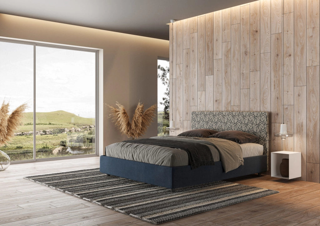 Letto Matrimoniale 160x200 cm con Rete e Contenitore Arla Norris 20 Era 9