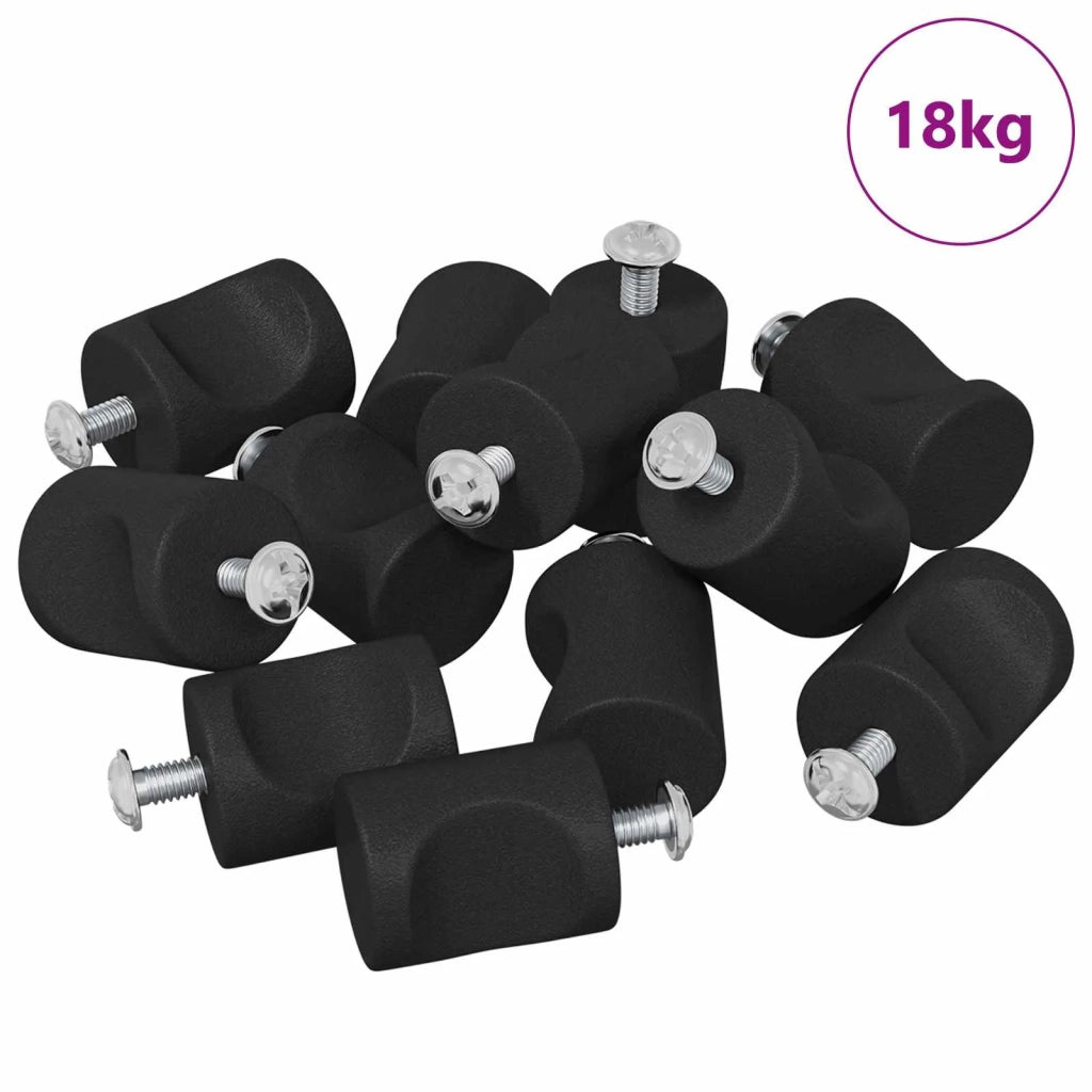 Maniglia per Armadio 1011 pcs Nero Ferro