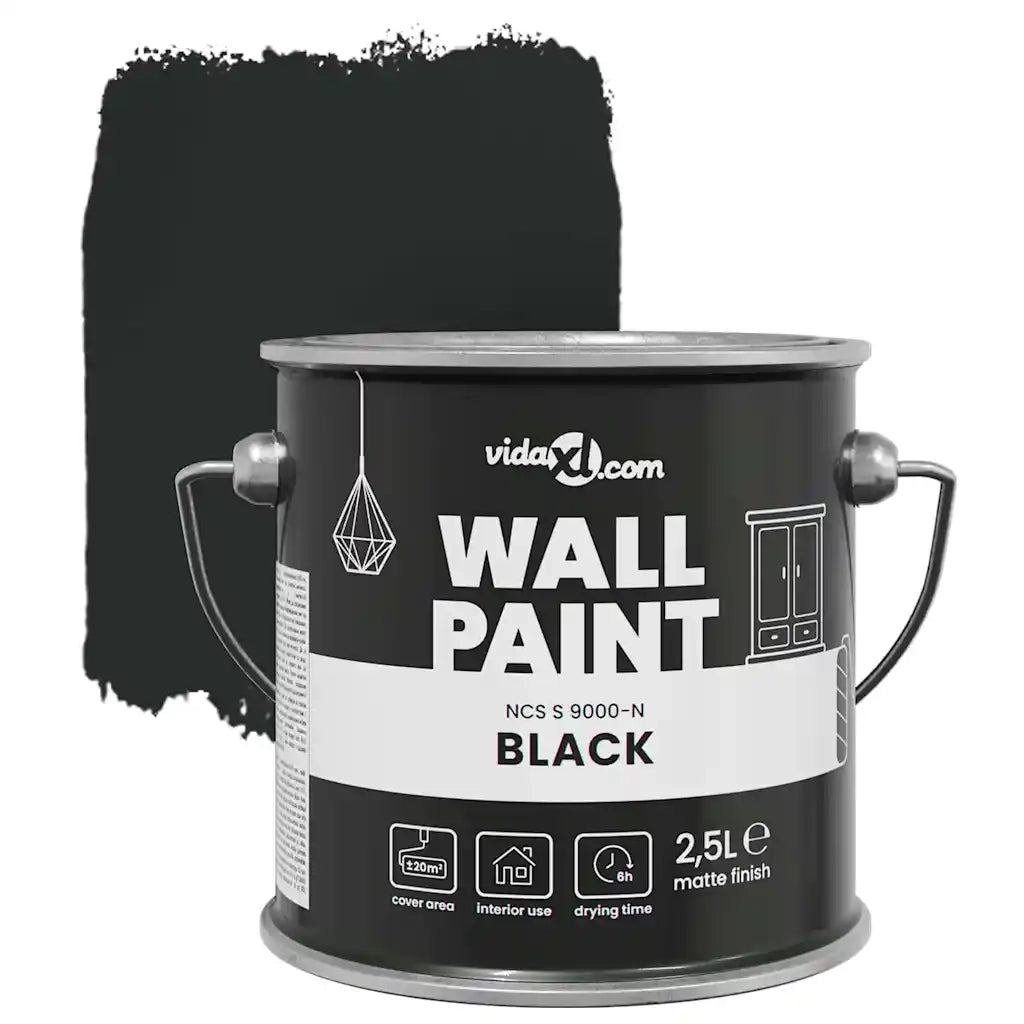 Pittura murale Nero 2,5 L Stampa da parete CFW5505616