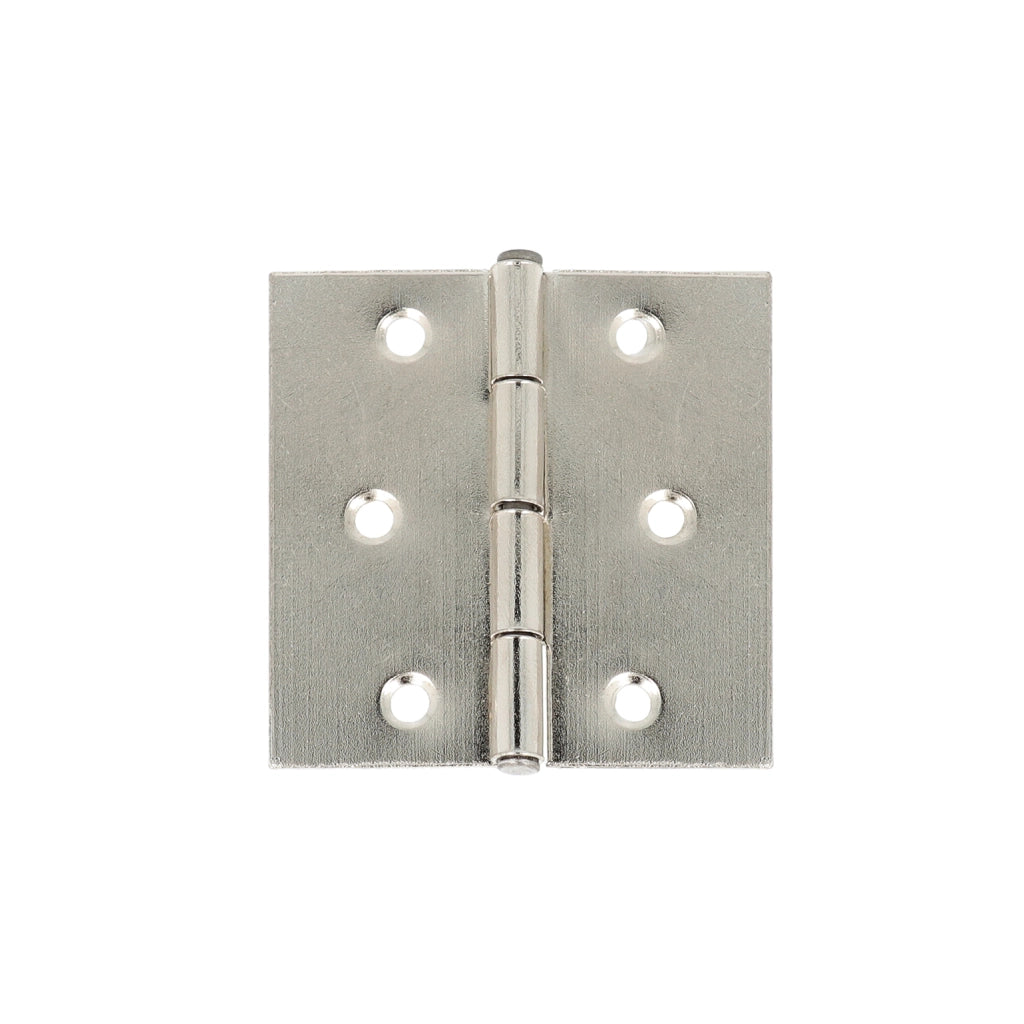 Cerniere quadre - 50 x 50 mm. - nichelato - 2 pz.