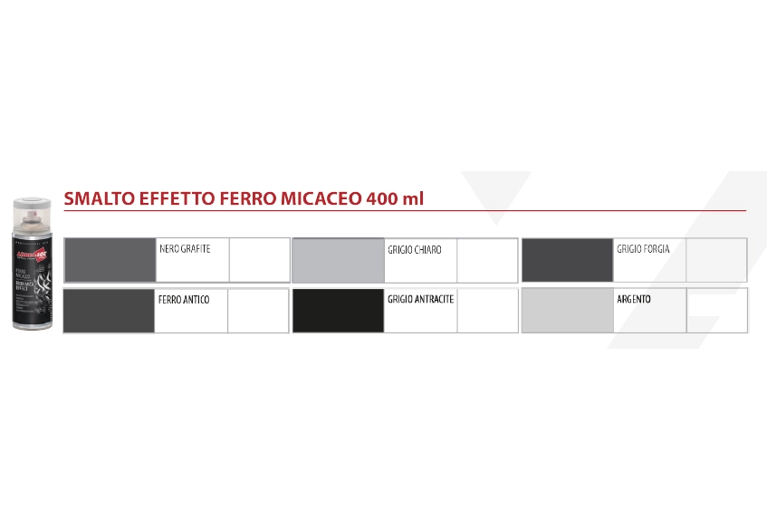 BOMBOLETTA SPRAY FERROMICACEO 400 ml Argento - 6 pezzi- AMBROSOL