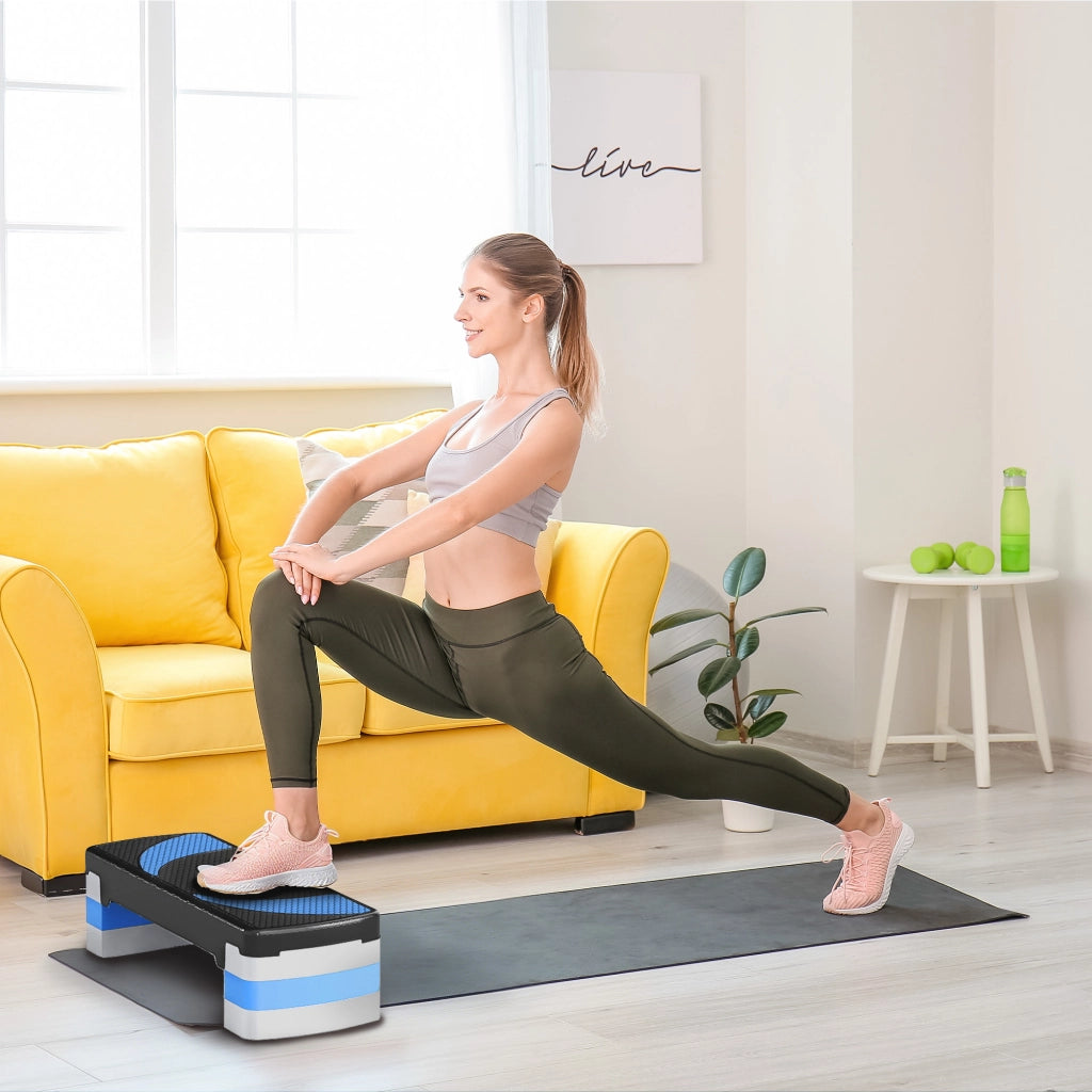 Stepper Fitness Regolabile ¨C Minimal ¨C Nero 80x31x20 cm