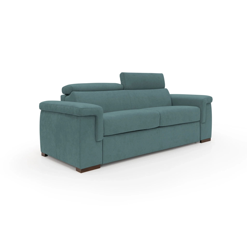 Giunone Divano letto mat. H18 200 cm (mat. 120x197 cm) petrolio