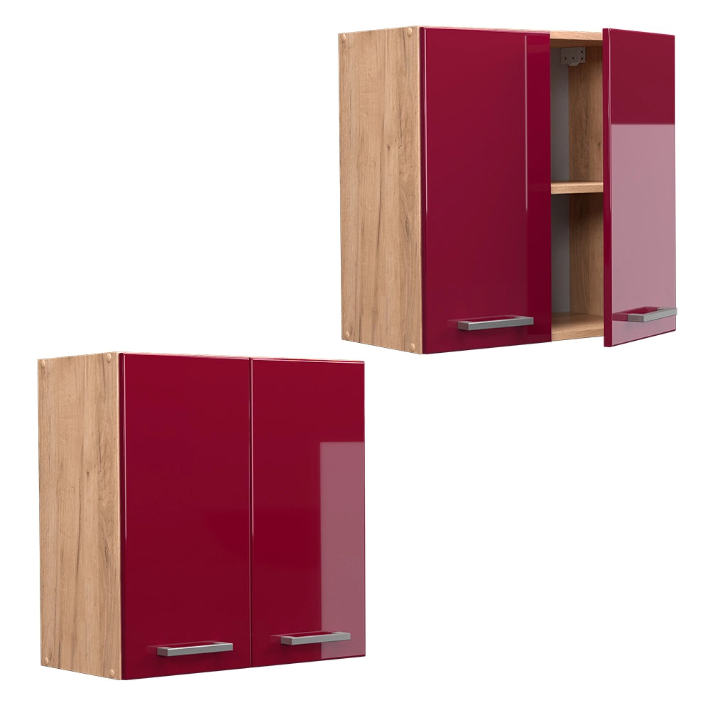 Vicco Pensile da cucina Rosso lucido 60 cm