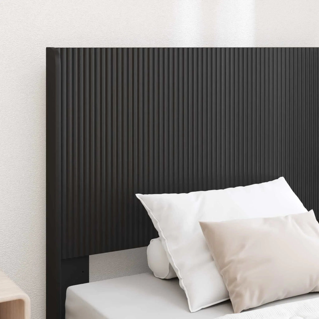 Struttura del letto con stoccaggio e testata Nero 90 x 190 cm 3414062