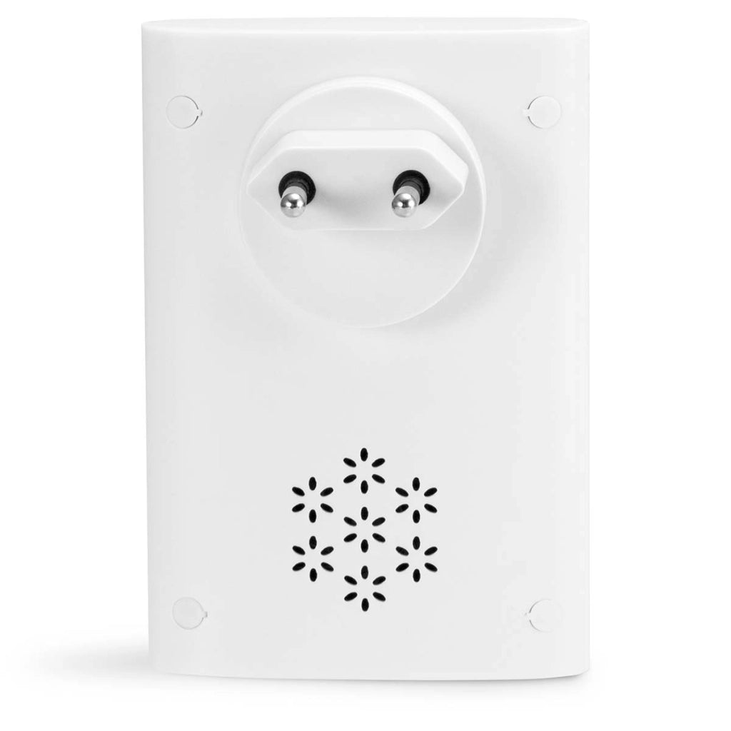 Campanello wireless alimentato a rete 36 melodie con indicatore LED Bianco Alecto