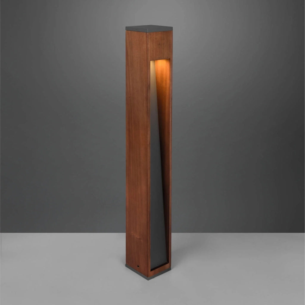 LÚZETE - FARO DI LEGNO ALL'APERTO GU10 IP44 80 CM MULBERRY