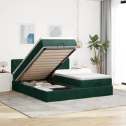 Struttura Letto Pouf con Materassi 180x200 cm Velluto 3312944