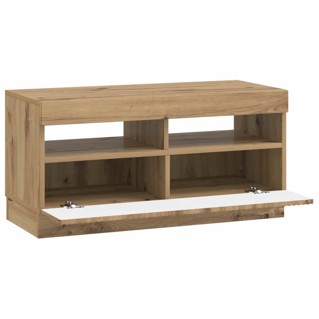 Mobile TV LED Rovere Artigianale Legno ingegnerizzato 897444