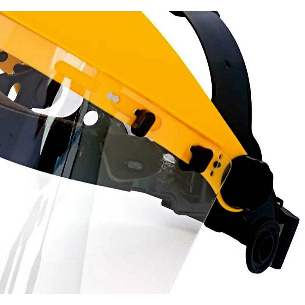 Trade Shop - Visiera Decespugliatore Professionale Protettiva Regolabile Policarbonato 455310 -