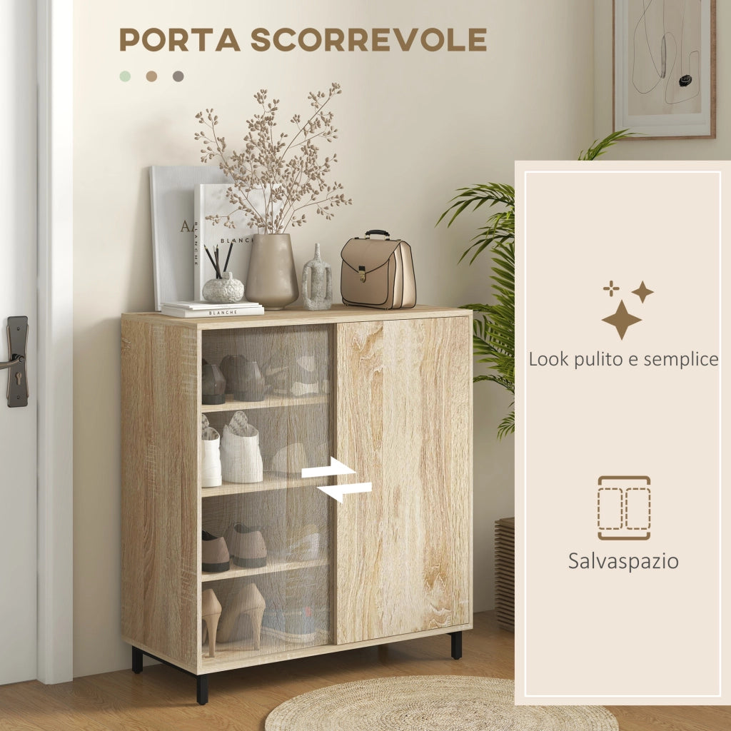 Armadio Scarpiera 4 Livelli Regolabile ¨C Minimal ¨C Bianco 80x40x93 cm