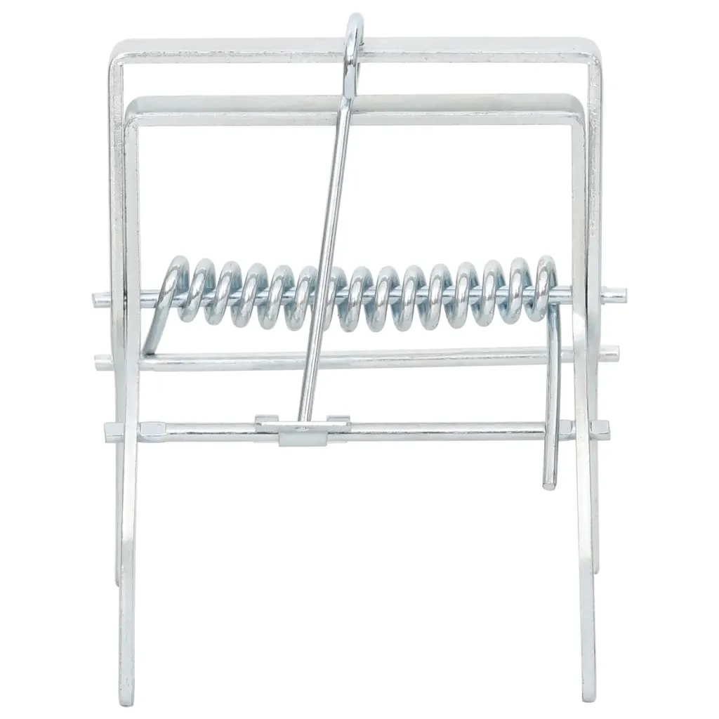 Trappole per Talpe 4 pz Argento Acciaio Zincato