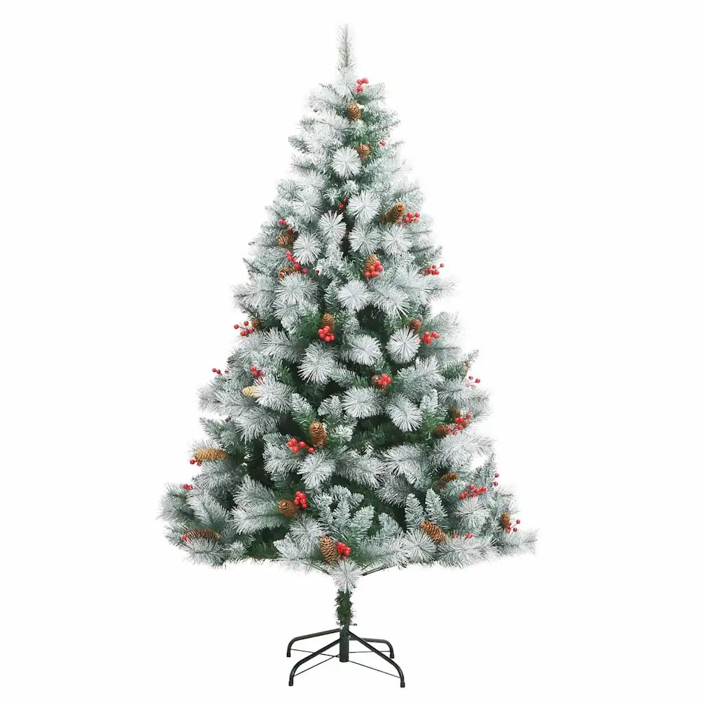 Albero di Natale artificiale Verde e bianco 240 cm 3395199