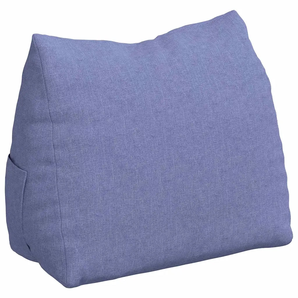 Cuscino per Schiena Blu jeans 45 x 20 x 35 cm Tessuto 42015016