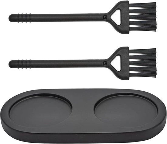Sostituto di Molitore di Sale e Pepe - Accessori Cucina - Legno - Spazzola di Pulizia - Organizzazione - Decorazione - Nero - 14,9 x 7,5 - Compatibile con [Modello]