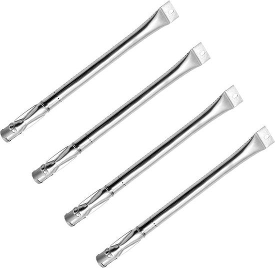Onderdelen di riserva per griglia - tubo di acciaio inossidabile a sezione rettangolare - 4 pz, 419 cm x 25 cm