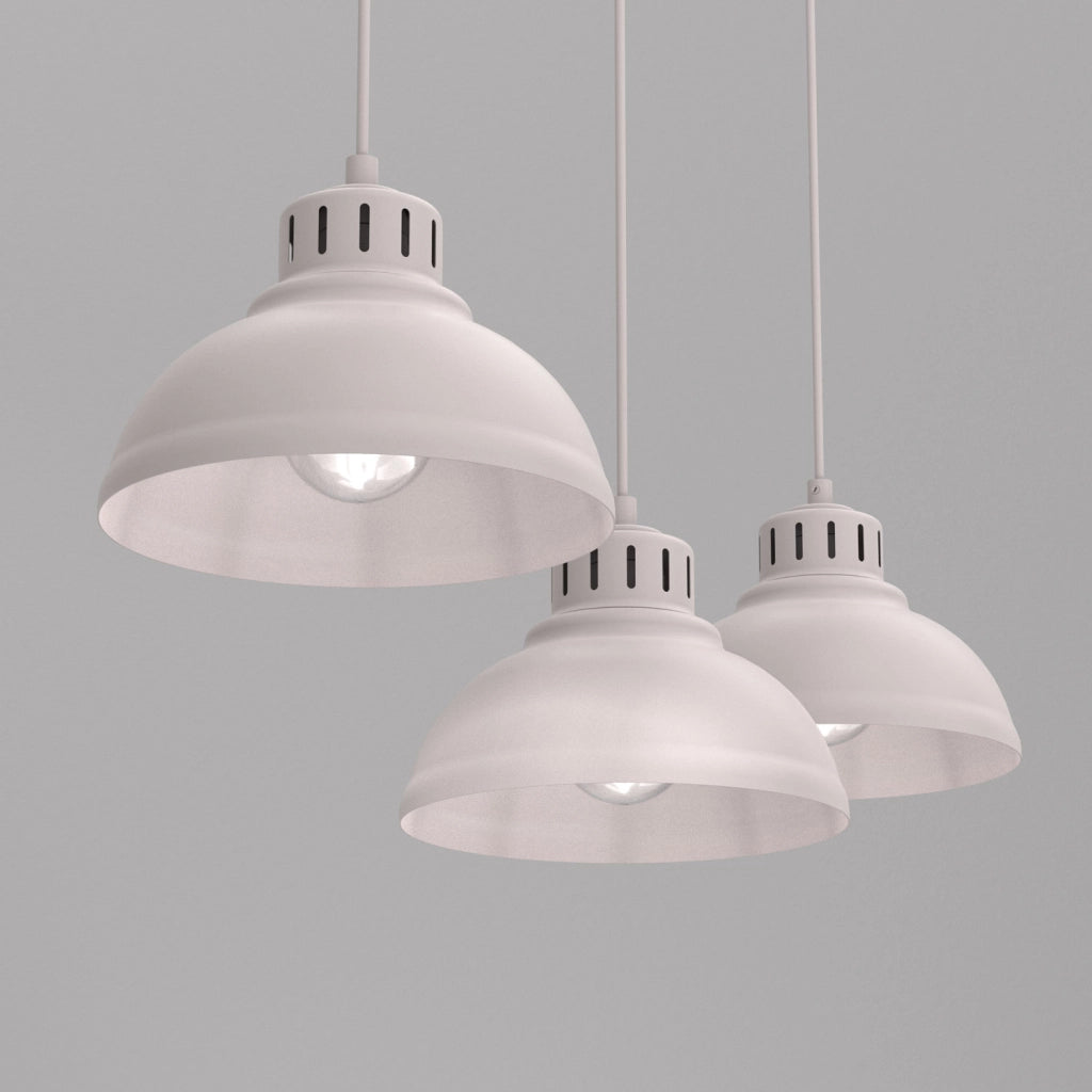 Lampada a sospensione a barra Sven 3xE27 cashmere Luminex