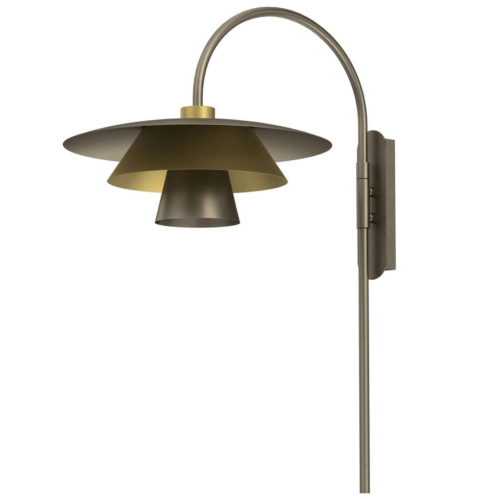 Applique decorativa Plato 1xE27 bronzo titanio oro Luminex