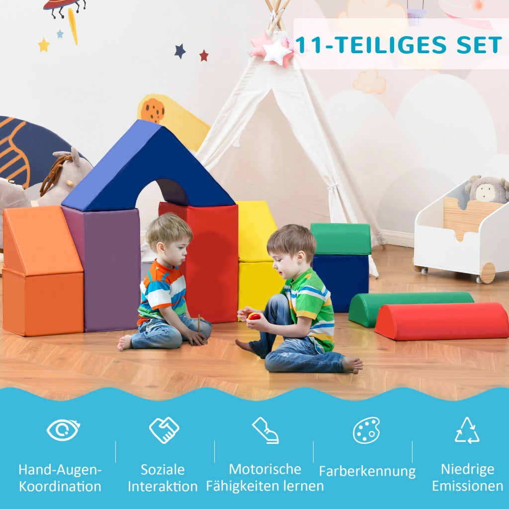 Set di 11 blocchi da gioco per bambini ¨C zephmum ¨C colorato