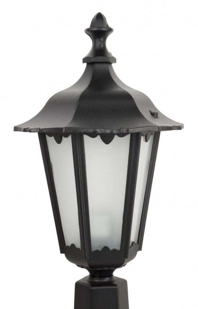 Lampada paletto giardino Retro SU-MA nera 45cm E27 IP43