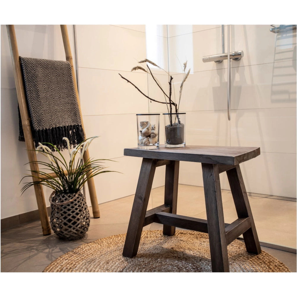 Tavolino Barcelona, Marrone, Legno, 25x50x45 cm