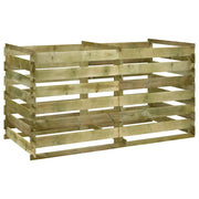 Compostiera a Stecche Pino Impregnato 160x80x58 cm