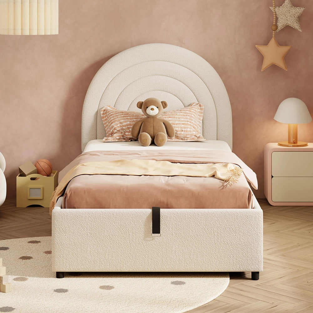 Letto bambino 90x200cm?- Xylo - boucl?? beige