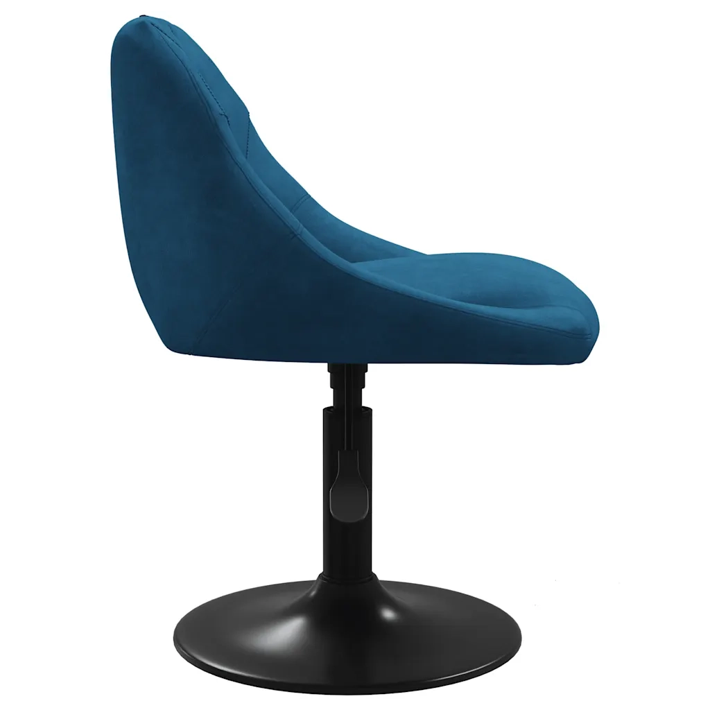 Sgabello da Bar Blu in Velluto 335320