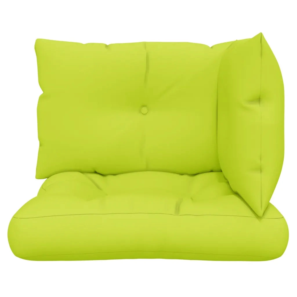 Cuscini per Pallet 3 pz Verde Intenso in Tessuto 360867
