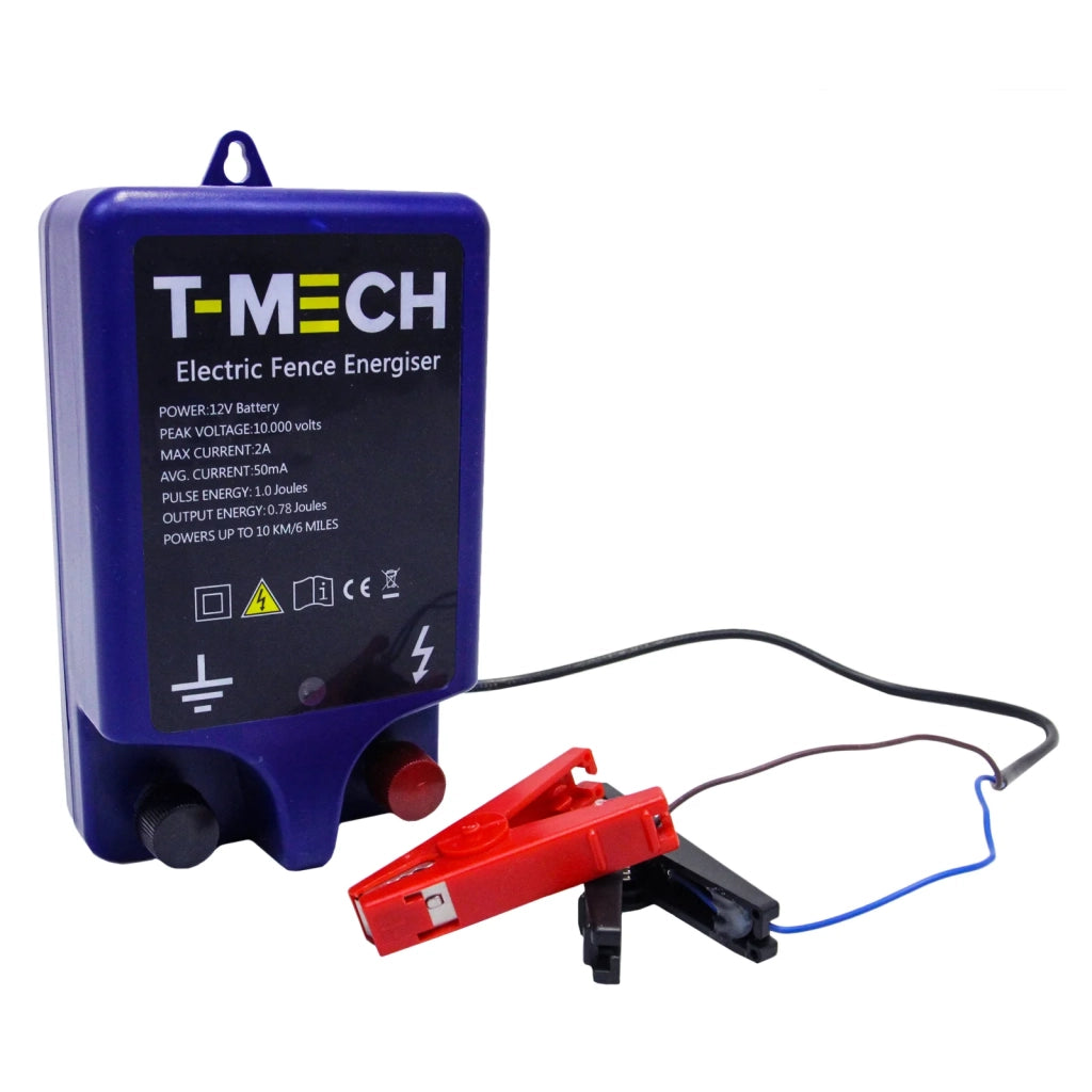 Elettrificatore a Batteria per Recinzioni per Animali 10000 volt Copertura 10km