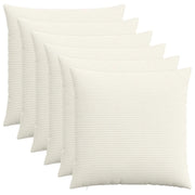 Federa 6 pcs HEERLEN Crema 60 x 60 cm corduroy 912614