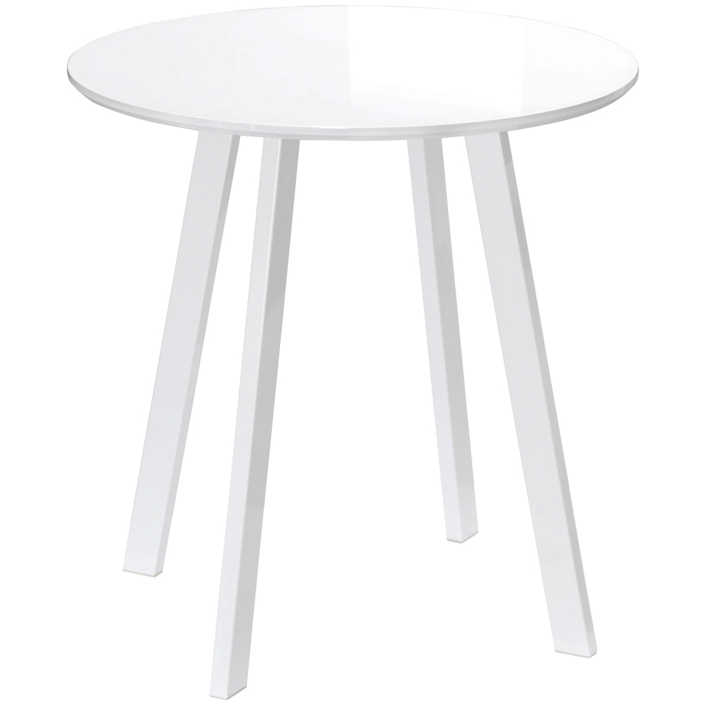 Tavolo rotondo da cucina e sala da pranzo bianco Ø72 x 75 cm