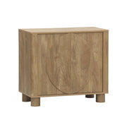 Credenza esotica effetto legno di mango 2 ante, 80cm, effetto legno