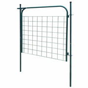 Cancello per Recinzione da Giardino 100x100 cm Verde 142292