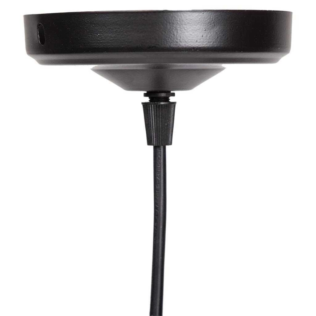 Lampada da soffitto nera 30x30x100h cm