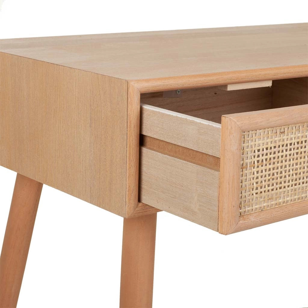 Mobile ingresso in MDF e griglia, marrone, 120x42x79