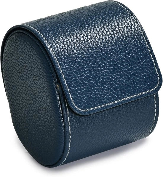 Cassa orologio in pelle PU - contenitore per orologio - blu