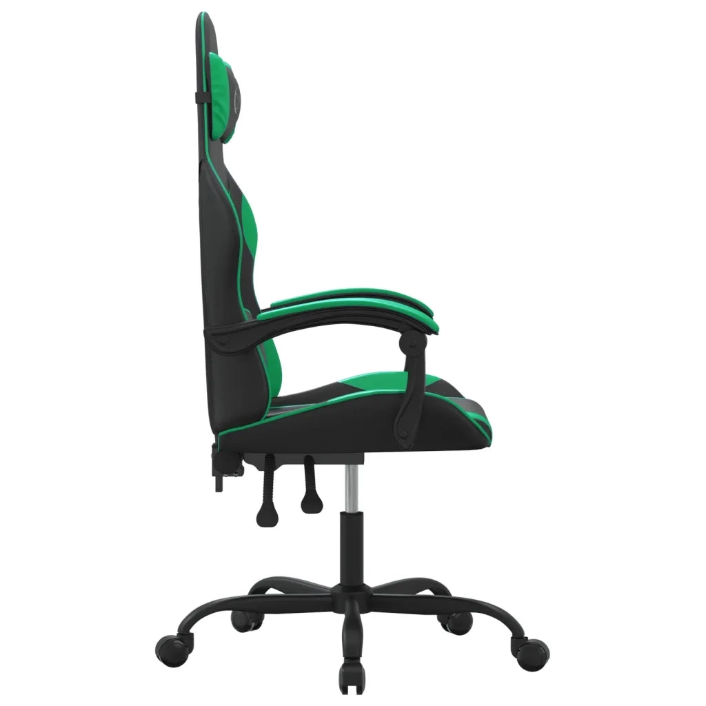 Sedia da Gaming Nera e Verde in Similpelle 3143869