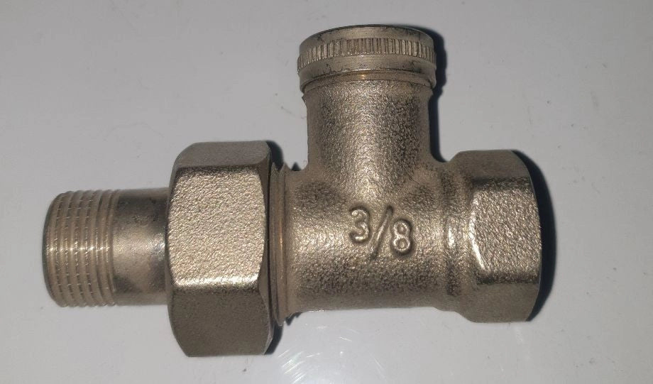 DETENTORE TERMOSIFONI RETTO 3/8 ATT FERRO